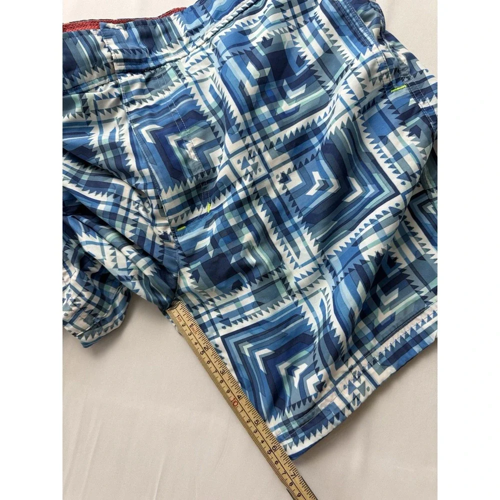 Robert Graham Swim Trunks 34 Geometric Print Classic Fit Luxury Beach Resort